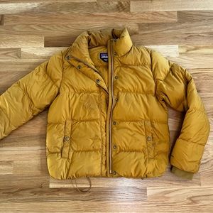 Patagonia Silent Down Jacket in Kastanos Brown (Mustard color) / Size M
